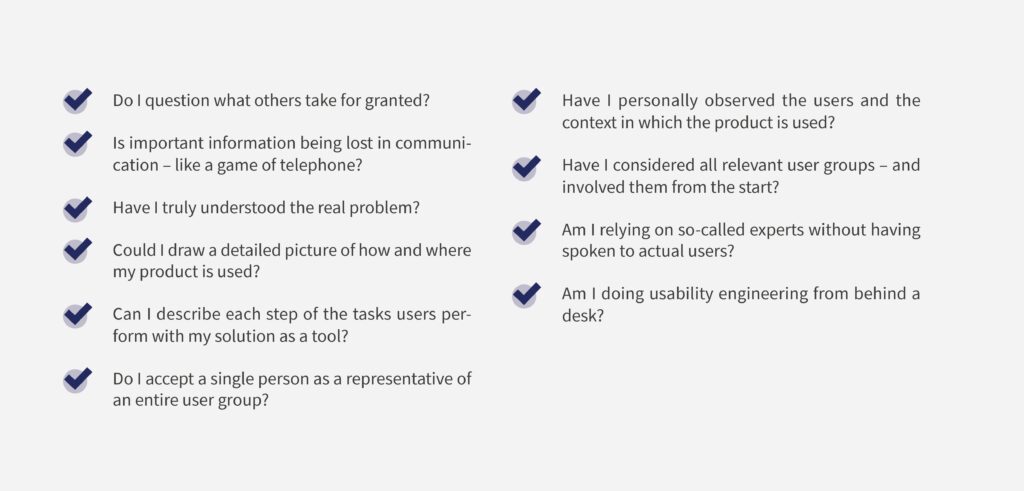 Do I question what others take for granted? Is important information being lost in communication? Have I truly understood the real problem? These questions and more you should ask yourself.